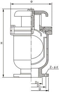 K-060低壓進排氣閥結構圖