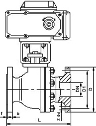 電動不銹鋼球閥結(jié)構(gòu)圖